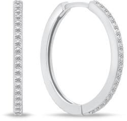 Brilio Silver Csillogó ezüst karika fülbevaló EA159W 2, 2 cm