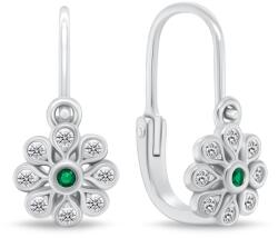 Brilio Silver Gyengéd gyermek ezüst fülbevaló virág EA190W