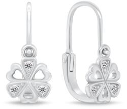 Brilio Silver Csillogó lány ezüst fülbevaló virág EA189W