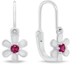 Brilio Silver Divatos lány ezüst fülbevaló virág EA194W