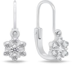 Brilio Silver Csillogó ezüst virág fülbevaló EA188W