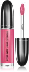 M·A·C Retro Matte Liquid Lipcolour матиращо червило с метален ефект цвят Metallic Rose 5ml