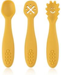 Petite&Mars Take&Match 6m+ kiskanál gyermekeknek Intense Ochre 3 db