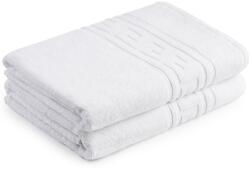 H Hotel Supplier Hotel Supplier Greek törölköző szett, 70x140 cm, pamut 100% 500 GSM, fehér, 2 db