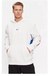Reebok Férfi pulóver, Reebok, 302533121, Pamut/Újrahasznosított poliészter, L INTL, Fehér (0000302533121_L)