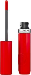L'Oréal Folyékony rúzs, lakkfényű, kenődés álló, L'Oreal Paris Infaillible Laque Resistance, 410 Rouge Poppy, 4, 3 ml