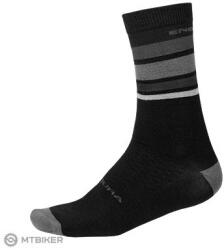 Endura Merino Stripe zokni, matt fekete (S/M (37-42))