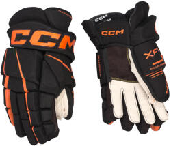 CCM Tacks XF 80 Black/Orange Junior Hokikesztyűk 12 hüvelyk