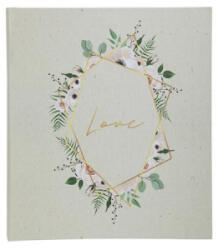 Exacompta Fotóalbum, csavarozott gerincű, 29x32 cm, 30 lap, 'CHAMPETRE', fehér (EX16118E) (EX16118E)