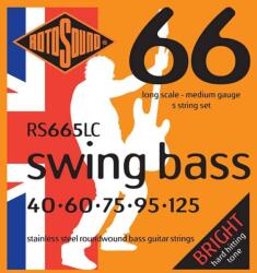 Rotosound RS665LC Basszusgitár húrkészlet, rozsdamentes acél, 5 húr, 40 60 75 95 125 (RS665LC)