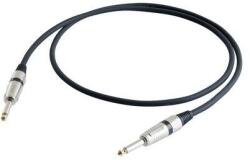 Proel STAGE180LU5 Hangszerkábel, 5 m, fekete, 2x 6, 3 mm S2CPRO mono jack dugó (nikkelezett fémház), HPC110 kábel (STAGE180LU5)