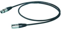 Proel STAGE275LU5 Mikrofonkábel, 5 m fekete, XLR 3FV és XLR 3MV csatlakozók, fémház, HPC210 kábel törésgátlóval (STAGE275LU5)