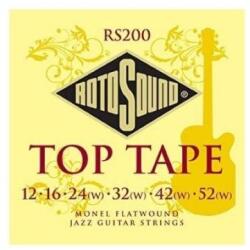 Rotosound RS200 Elektromos gitár húrkészlet, Monel Flatwood köszörült, 12 16 24 32 42 52 (RS200)