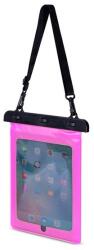 Gigapack vízhatlan/vízálló tabletvédő tablet, univerzális, nyakba akasztható, 280x210 méret, rózsaszín (GP-147177)
