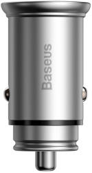 Baseus Autós töltő Baseus Circular Metal, 30W, 5A, 1 x USB-A - 1 x USB-C, Szürke