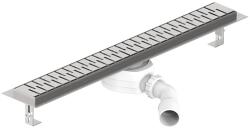 Styron Rozsdamentes egyenes zuhanyfolyóka, 400 mm-es MEDIUM rozsdmanetes fedráccsal, STY-RM-40-M (STY-RM-40-M)