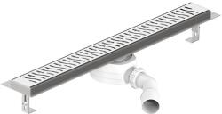 Styron Rozsdamentes egyenes zuhanyfolyóka, 400 mm-es HARMONY rozsdmanetes fedráccsal, STY-RM-40-H (STY-RM-40-H)