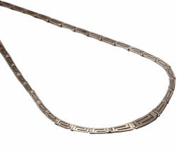  Ezüst férfi nyaklánc görög meandros mintával