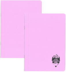 DACO Set 2 caiete DACO A5, 100 file, 70g/mp, dictando, coperta plastic, Mov pastel (CT510DR/MOVPASTEL-2BUC/SET)