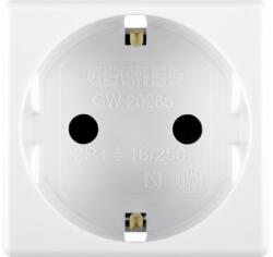 Gewiss Priză simplă cu împământare Gewiss, protecție copii, alb (GS00725)