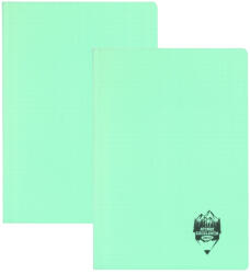 DACO Set 2 caiete DACO A5, 100 file, 70g/mp, dictando, coperta plastic, Verde pastel (CT510DR/VERDEPASTEL-2BUC/SET)