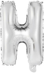  Silver, Ezüst H betű fólia lufi 42 cm