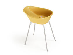 Okbaby Бебешка вана със стойка OK Baby - Бела, Жълта (OKBBES92505YE)