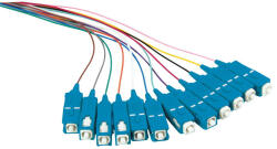 LogiLink Színes Pigtail Készlet 12x SC, OS2, 2m, Kék Csatlakozó