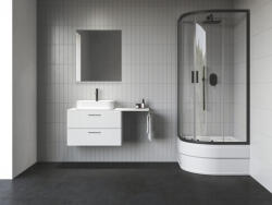 RAVAK Zuhanykabin, Ravak Blix II NBLCP4 Sabina 90x90x180 cm, fekete 3BM70340Z1 - mozaikkeramia