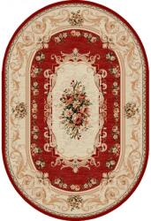 Delta Carpet Covor Oval, 80 x 150 cm, Crem / Rosu, Lotos 523 (LOTUS-535-210-O-0815) Covor