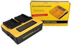 Patona Dual LCD USB incarcator pentru Samsung BP-90A HMX HMXE100P HMX-E100P HMXE10BP HMX-E10BP