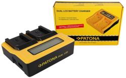 Patona Dual LCD USB incarcator pentru Samsung BP-70A ST60 ST61 ST70 ST71 mit LCD-Display