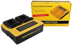 Patona Incarcator Patona Dual LCD USB pentru GoPro Hero 8 AHDBT-801 Hero 7 AHDBT-701 Hero 6 Hero 5 AHDBT-501