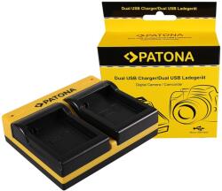Patona Incarcator Patona Dual pentru GoPro AHDBT-001 HD Hero 1 2 HD Helmet Hero HD cu cablu Micro-USB