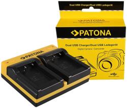 Patona Dual incarcator pentru Aiptek Ordro NP-170 084-07042L-062 AHD 2 AHD H23 CB-170 Ordro inkl. Micro-U