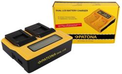 Patona Incarcator Patona Dual LCD USB pentru Qumox SupTig 3 SJ4000 SupTig3 SupTig 3 SupTig 3