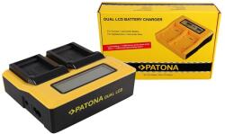 Patona Dual LCD USB incarcator pentru Samsung SLB-0837B IA-BH130C IA-BH130LB Digimax i85 L74 wide
