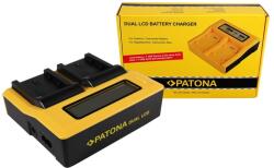 Patona Dual LCD USB incarcator pentru Samsung IA-BP210E HMX HMXH203 HMX-H203 IA-BP210E SMX SMXF40