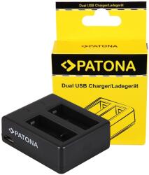 Patona Incarcator Patona USB Dual pentru SJCAM SJ4000 SubTig3 Rollei Actioncam 220 300 Plus 310 330 415 416 426 cu cablu Micro-USB