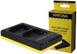 Patona Incarcator Patona Dual pentru Olympus Li-50B, Li50B cu cablu Micro-USB