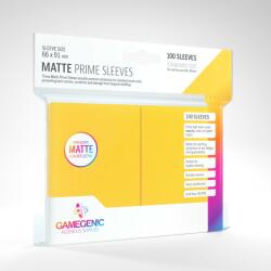 GameGenic Matte Prime Kártyavédő fólia 66x91mm (100 db/csomag) - Sárga (GAM37091) (GAM37091)