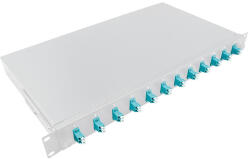 LogiLink Optikai Kábel Elosztó 19" ODF LC-DX 12 P
