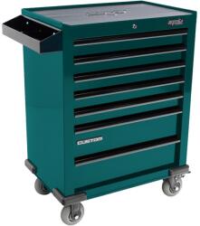 SP Tools Szerszámos kocsi gyári-felszerelt 321 db-os 7 fiók CUSTOM Ser. - ZÖLD (SPSS029)