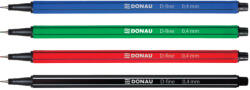 DONAU Комплект тънкописци Donau D-fine, 0.4mm, 4 цвята (00446-А)