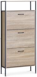 Autronic Cipősszekrény rekeszekkel G1009 OAK, tölgyfa, 3 emelet