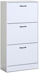 Autronic Cipősszekrény rekeszekkel G1016 WT, fehér, fehér, 3 emelet