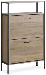 Autronic Cipősszekrény polcokkal G1007 OAK, tölgy, 2 emelet