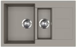 Evido Cubo 6S compact gránit mosogató 800x500 platina (EC442062)