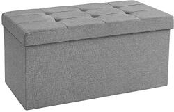  OTTOMAN tároló puff, szürke