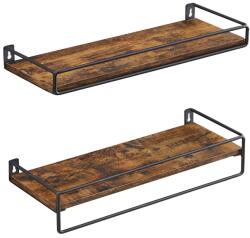  Falipolcok TAYLOR barna, 2db-os készlet